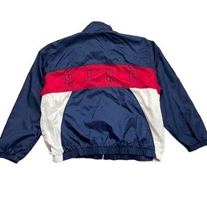 Vintage Nike Spellout Windbreaker Jacket Blue Red